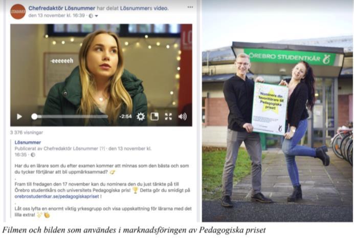 Samarbeten med ÖS och universitetet Studentundersökningen Som en del av marknadsföringen av Studentundersökningen som genomfördes i oktober producerade jag en informationsfilm med hjälp av ÖS vice
