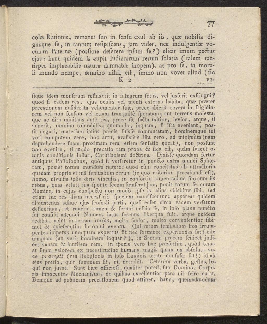 .1-** sfr 7? colse Rationis, rema.net fuo in fenfu exul ab iis, qua; nobilia dignaque fe, in tantuin reflpifeens s jam videt, nec indulgentise voculam Paternas (posfitne deferere ipfum fe?