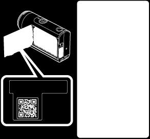 7 Skanna det QR Code som är tryckt på etiketten som sitter på baksidan av kamerans batterilucka. 8 När [Anslut med kameran?] visas på din smartphone väljer du [OK]. OBS!