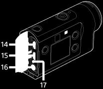REC-lampa 8. REC-knapp (film/stillbild)/enter-knapp (utför menyval) 9. REC/LIVE-lampa 10.