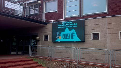 VUSHF Det 38:e nordiska VHF-mötet 26 29 maj 2016 i Finland Mötet som i år hölls i Sappee, en fritids/skidanläggning i södra Finland, organiserades av RATS och samlade cirka 140 deltagare från