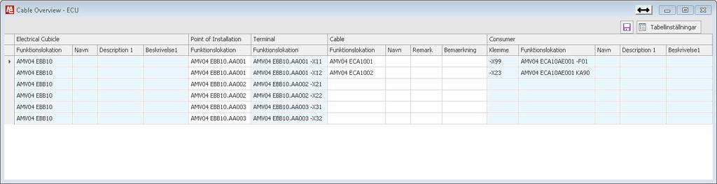 Hofor Cable Spara data från