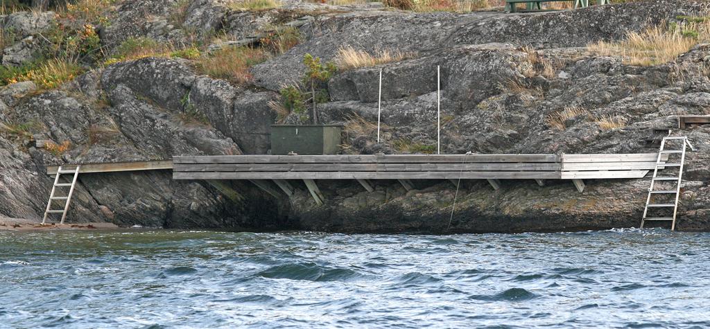 Det betyder oftast att det har funnits en brygga på platsen redan före 1975, då det allmänna strandskyddet och dispensmöjligheten togs in i lagstiftningen.