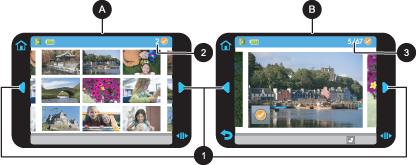 Kapitel 2 Siffra Beskrivning 1 Startsida: Tryck här om du vill öppna Photosmart Express-menyn. 2 Avbryt: Tryck här om du vill avbryta utskriften.