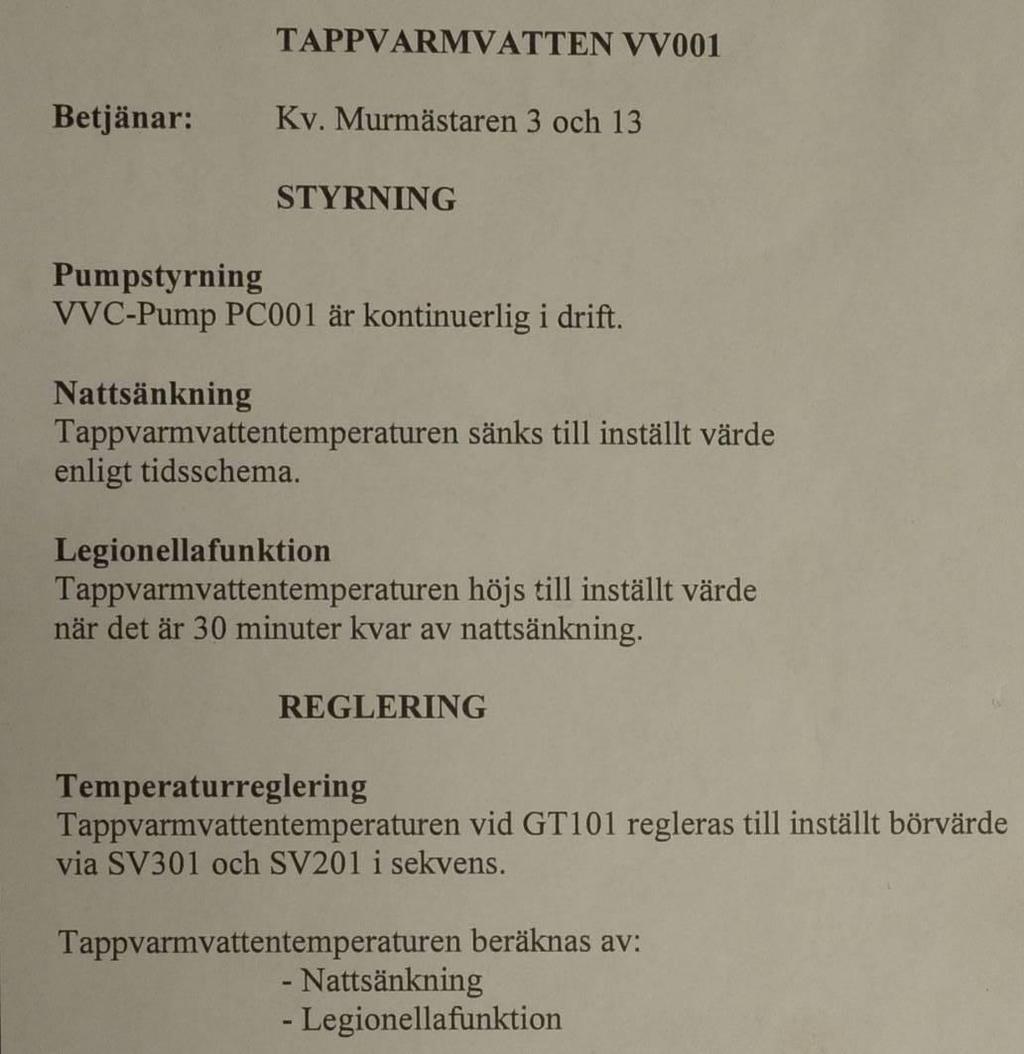 från +55 C till +48 C nattetid och höjs