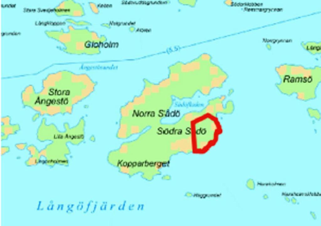 2 Sammandrag 2.1 Planområdet Planområdet är beläget i Ingå yttre skärgård, ca nio kilometer sydost från Ingå centrum, på den sydöstra stranden av Södra Sådö.