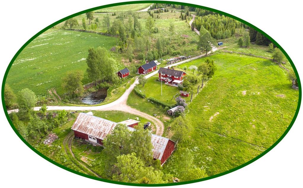 49 ha, Skog och inägomark Holsby Trevlig gård med boende belägen 13 km nordost om Vetlanda, nära Kleva gruva.