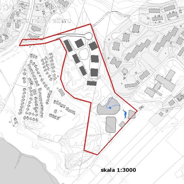 Figur 3. Planförslaget Utbyggnad av 70 bostäder i 3-4 våningar och aktivitetsytan för bad/lek 3.