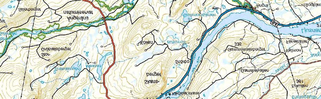 Gävleborg Bakgrundskarta: Vägkartan Skala 1:100 000 0 0,5 1 2 3 4 Kilometer