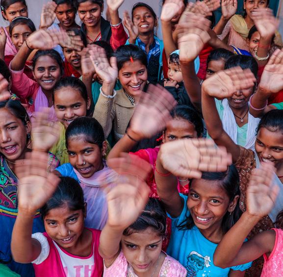 UNICEF/Vishwanathan UNICEF arbetar för färre barnäktenskap i Indien Några tonåringar deltar i en utbildning i Giridihdistriktet i Indien.