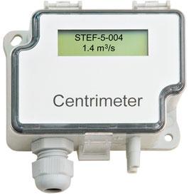 Centrimeter ROOFMASTER Plus EC Luftflödesmätning FLOW K-värden STEC-takfläktar kan utrustas med flödesmätning FLOW. Luftflödesmätning utförs som tryckdifferensmätning med hjälp av manometer.