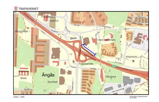 E 6.20, Frölundamotet 2, JÄRNBROTT Motivering: Blomrik vägkant med ovanligt florainslag samt indikatorarter. ID på översiktskarta 12 Vägnummer E6.