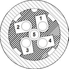 Tillbehör för anslutning till säkerhetsslingan Typ Artikelnummer Beskrivning M12-C112 2TLA020056R2000 1-meterskabel, 5-polig, 0,34 mm 2, M12-hon- och hankontakter M12-C312 2TLA020056R2100