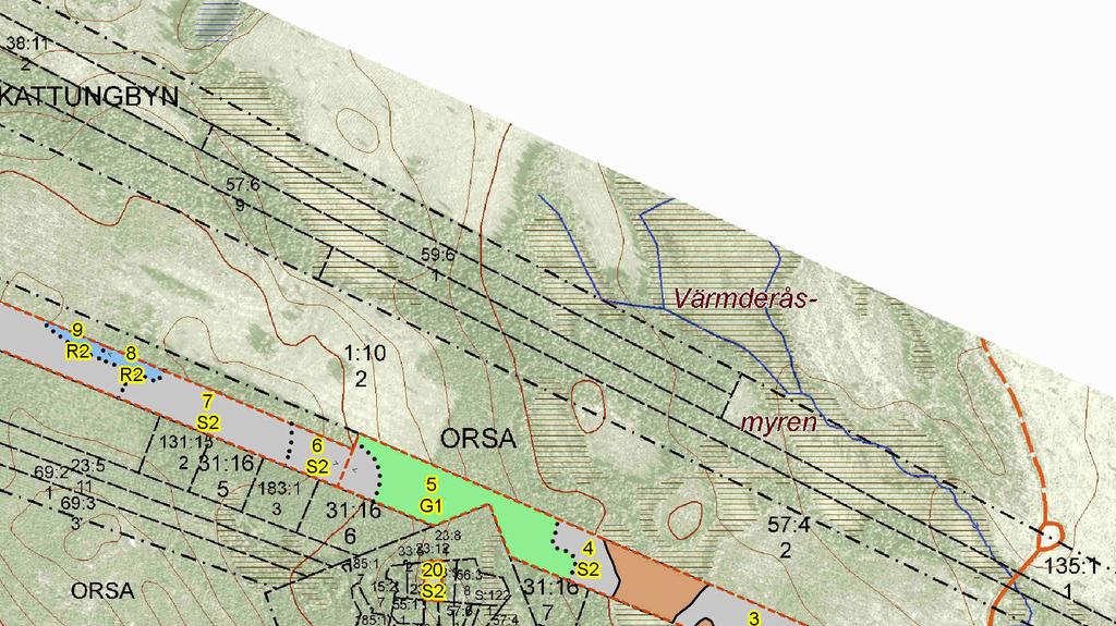 SKOGSKARTA Plan Skattungbyn 23:8 m fl Församling Orsa Kommun Orsa