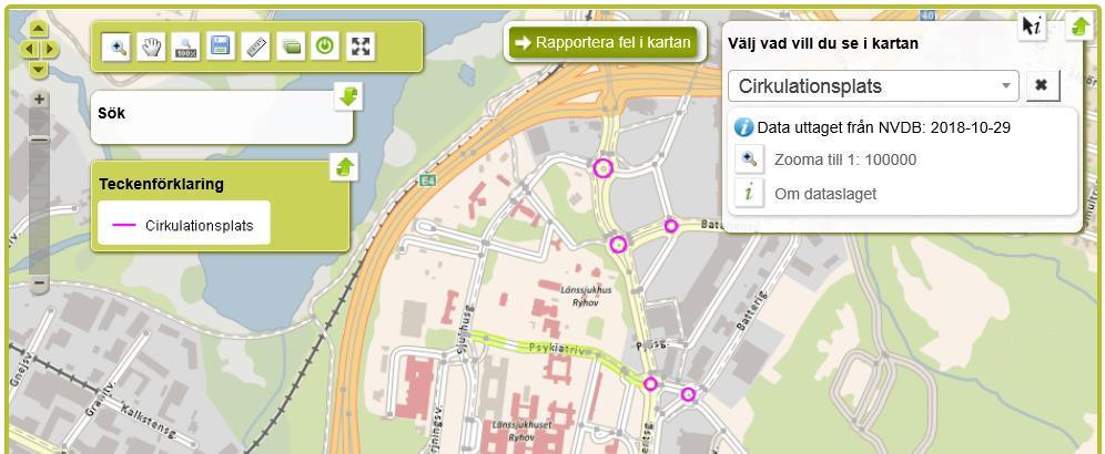 HANDLEDNING 10 (17) Exempel på val av cirkulationsplats När man har gjort val