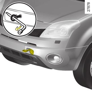 BOGSERING: Starthjälp (4/4) 1 3 2 Använd endast bogserpunkten fram 1 och bak 4 (aldrig drivaxlarna).