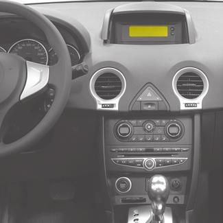 KLOCKA OCH YTTERTEMPERATURMÄTARE 1 2 3 Bilar utrustade med navigeringssystem, radio etc. Om bilen inte är utrustad med knapparna 2 och 3, se i den speciella bruksanvisningen vad som gäller.