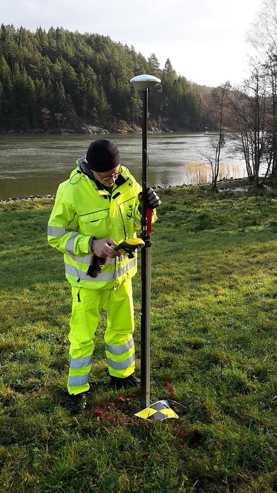 13 Exempel inmätning erosionsskydd i Göta älv med GCP