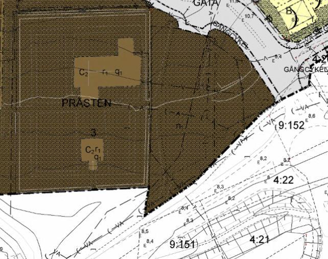 2018-04-10 Dnr 950/2017-PDP 10 Detaljplan 2514-P2017/5 Gällande detaljplan reglerar, inom aktuellt område för vägplan, kvartersmark för kyrka.