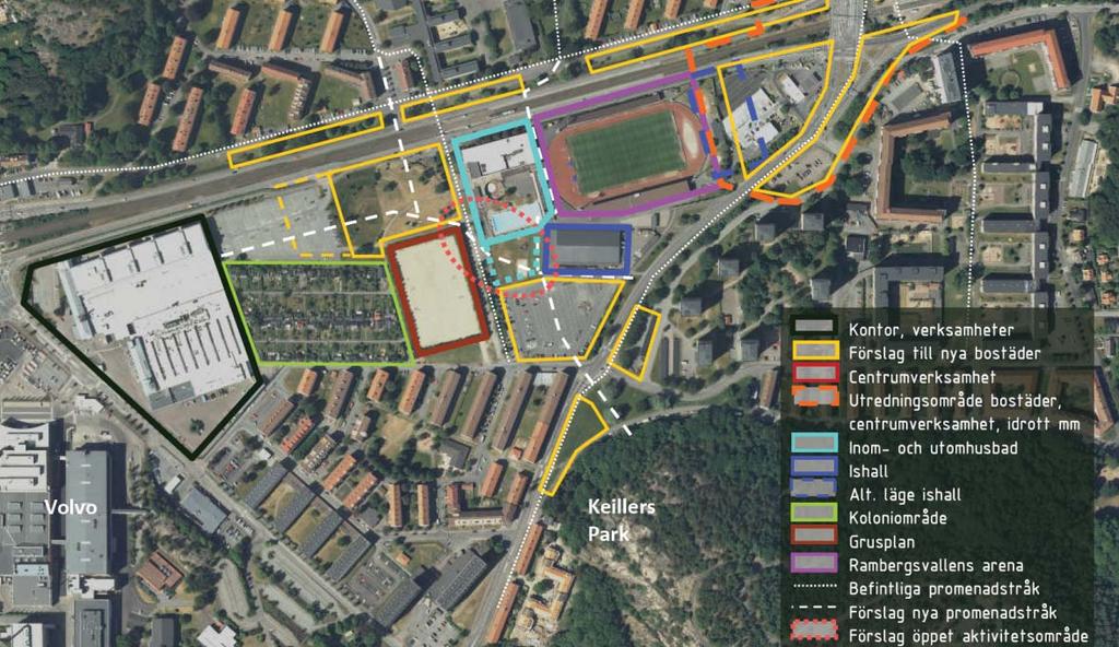 PM 18 (23) ungdomsidrott kan man räkna med att det blir föräldrar/ledare/besökare som dimensionerar parkeringsbehovet. Erfarenheter har visat att många kör bil 4. Vi räknar med 80 procent.