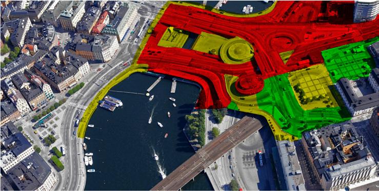 Höga vattenstånd år 2000 vid Gamla stans tunnelbanestation i Stockholm (bild till höger, Stockholms stad).