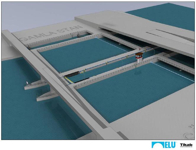 Nya avtappningskanaler, ny sluss och nya kajer Mälaren kommer att få två nya avtappningskanaler i Slussen/Söderström. Karl Johanslussen rivs och en ny sluss byggs mellan avtappningskanalerna.