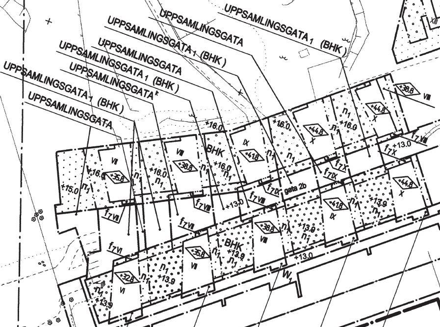 Utsnitt ur grundkarta med planområdet redovisat Planförhållanden Översiktsplanen för Göteborgs kommun anger för det aktuella området bebyggelseområde med grön- och rekreationsytor.