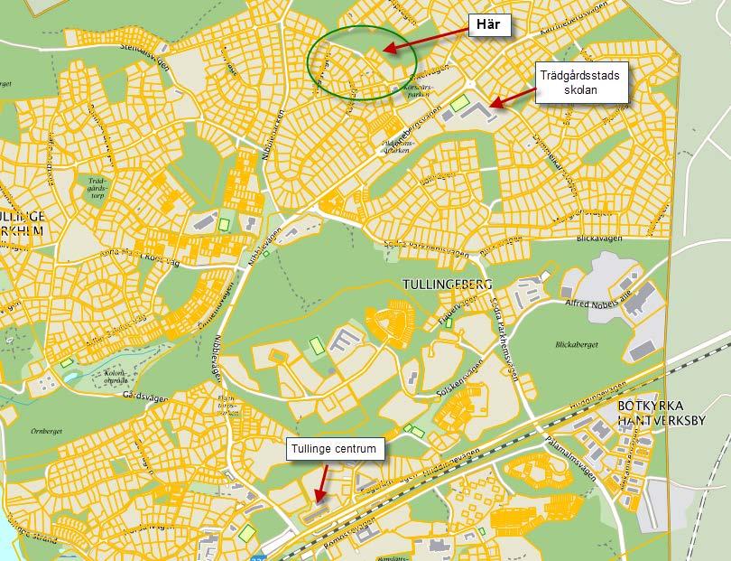 CHECKLISTA 1 [12] Planenheten 2017-01-23 Referens Eva Kamph Mottagare Samhällsbyggnadsnämnden Checklista för planbesked för Ringblomman 1 till 4 m m i Tullinge villastad Orienteringsbild Området