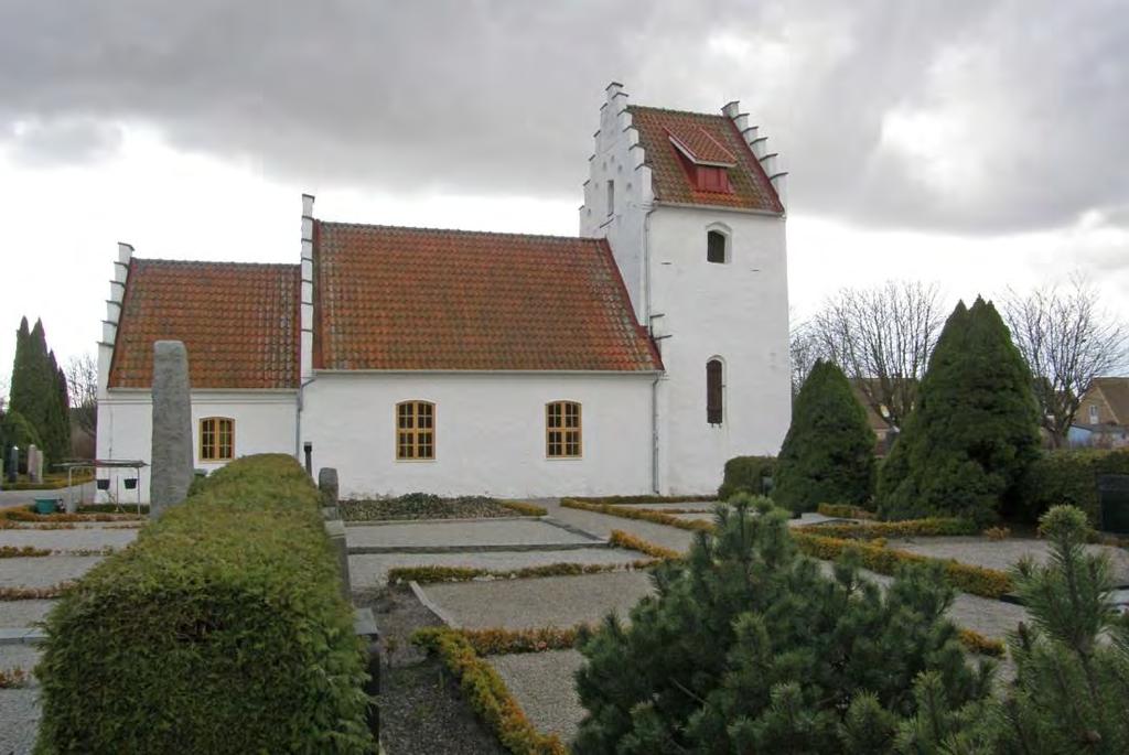 Bildbilaga Revinge kyrka före montering av torntrappan.