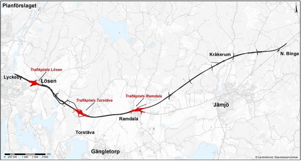 E22, Delen Lösen - Jämjö Sidan 3 av 152 2017-12-22 Sammanfattning Bakgrund och syfte Väg E22 är totalt 56 mil lång och sträcker sig från Trelleborg via Malmö, Karlskrona och Kalmar till Norrköping.