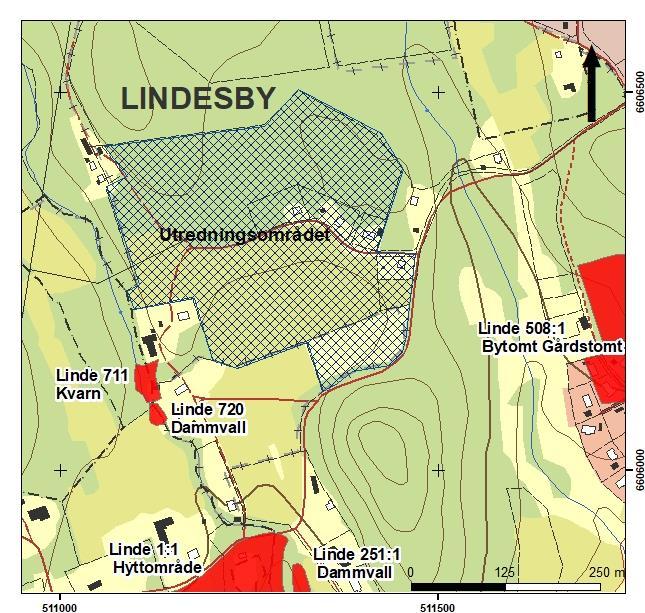 Inledning Societas Archaeologica Upsaliensis (SAU) har efter beslut av länsstyrelsen i Örebro län (dnr 431-1408- 2017) utfört en arkeologisk utredning etapp 1 och 2 inom fastigheten Lindesby 1:13 med