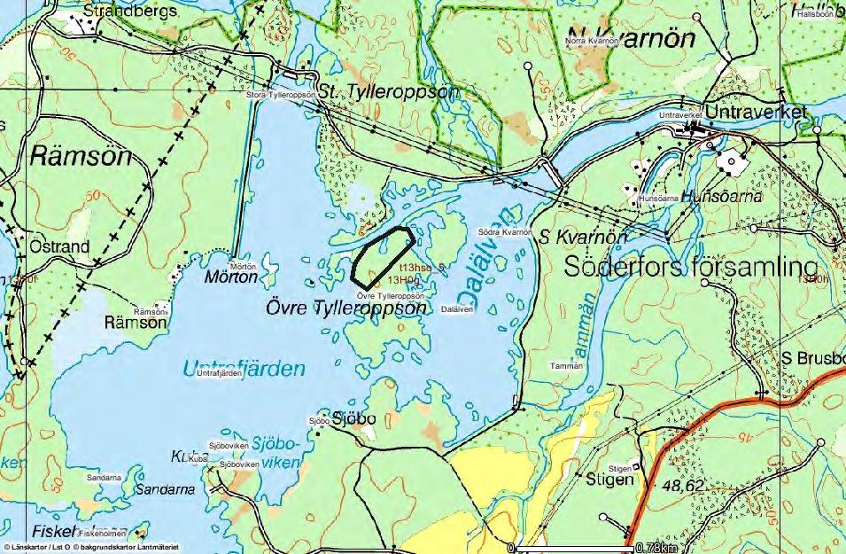 Metodik Undersökningsområdet På Övre Tylleropsön i nedre Dalälven inom landskapet Uppland brändes ett område om ca sju hektar den 9 juni 2011 (Fig. 1).