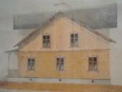 Hålltorps mangårdsbyggnad 1880 tal, benämns nu enbart Hålltorp! Fotad i hallen Hålltorps huvudbyggnad av KF 2013 med tack till ägarna.
