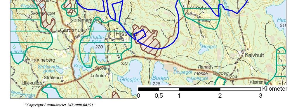 högst naturvärden ch bör undvikas vid placering av vindkraftverk. 4.