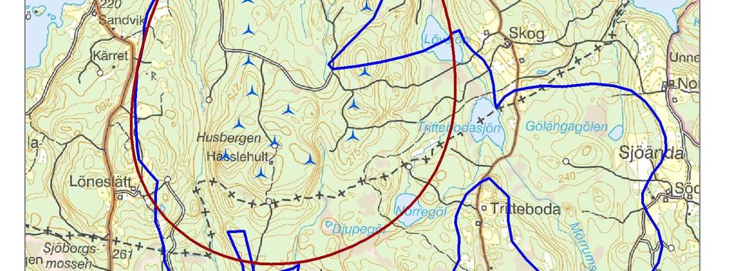 5 Skuggr Då ett vindkraftverk är i drift då slen skiner, uppkmmer från rtrn en rörlig skugga sm kan uppträda på