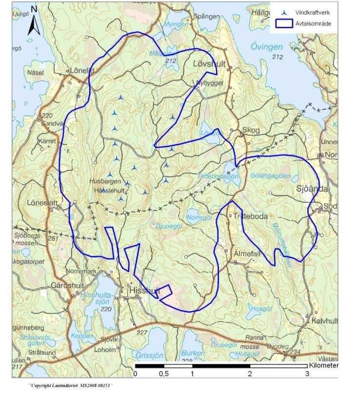 En maximal ljudimmissinsnivå vid mkringliggande bstadshus på 40 db(a).