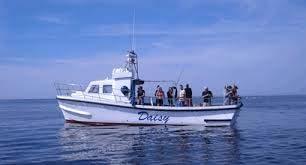 Fisketur med Daisy Följ med oss på en dagsfisketur med Daisy. Vi tar en fisketur på havet kl. 14:00 och kommer sen i hamn kl. 20:00.