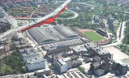Ombyggnad av trafikplats Lindhagensgatan Trafikplatsen utformning Trafikplats Lindhagensgatan planeras att byggas om till en mindre ytkrävande anläggning.