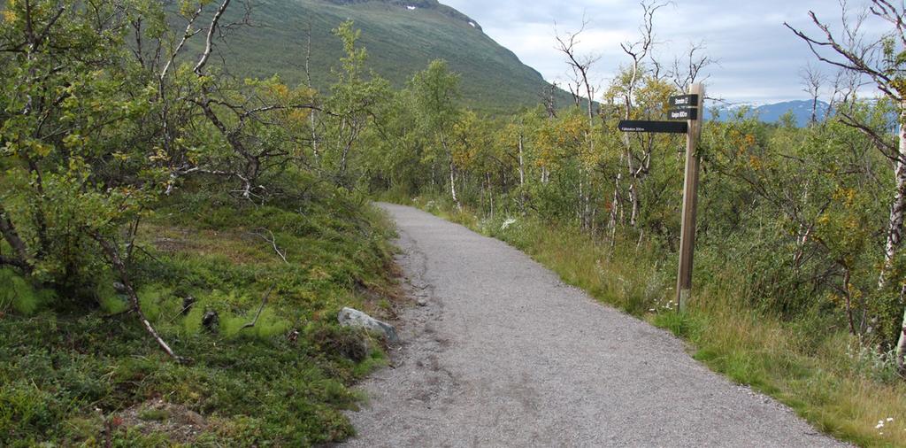 TURTIPS Turerna i nationalparken är numrerade 1 6 och markerade med varsin färg.