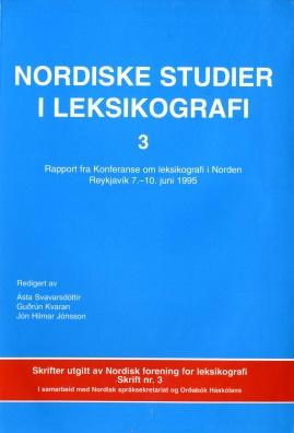 NORDISKE STUDIER I LEKSIKOGRAFI Titel: Forfatter: Hur ser en användarvänlig ordbok ut? Inger Hesslin Rider Kilde: Nordiske Studier i Leksikografi 3, 1995, s.