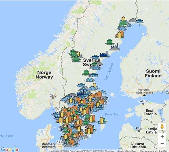 3 BIOGASKEDJAN OCH BIOGASPRODUKTIONEN I SVERIGE IDAG Biogas bildas när organiskt material bryts ner av mikroorganismer utan tillgång till syre (anearoba förhållanden), och produceras dels i