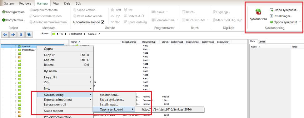 Arbeta med SharePoint - Synkronisera Minimumkrav Minimumkrav för synkronisering är ett dokumentbibliotek på SharePoint som tillåter hantering av innehållstyper.