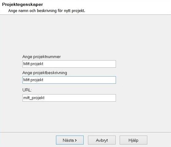 Arbeta med SharePoint - Skapa projekt Skapa projekt på SharePoint 1. Skapa ett nytt projekt (en webbplats med ett bibliotek) på SharePoint genom att högerklicka på en webb och välj Ny Projekt. 3.