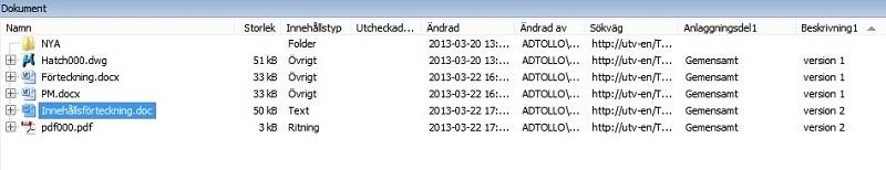 Om det är en stor mängd dokument kan detta ta lång tid