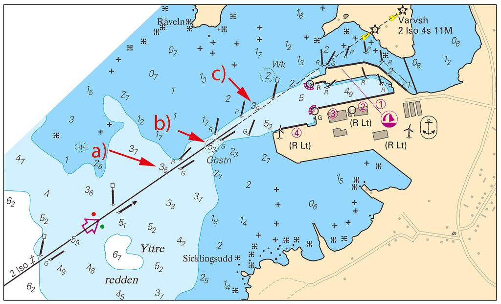 2015-05-14 6 Nr 546 Dag Tid Riskavstånd från stranden 26 maj 0900-1630 2,7 M 27-28 maj 0900-2000 3,8 M 29 maj 0900-2000 4,0 M 30 maj 1000-2000 4,0 M 31 maj 0900-1800 4,0 M Visas ej i ENC.