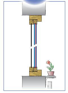 3st exempel på tilläggsisolering av fönster Exempel 1 Exempel 2 Exempel 3 Byte av innerglas till ett 4mm energiglas, U-1,8. Fördel: Ingen estetisk skillnad. Lägre pris än metod 2 och 3.