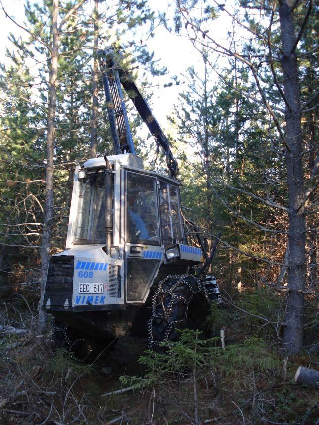 bioenergy-thinnings - A timestudy of Vimek 608 BioCombi in stands of Lodgepole pine