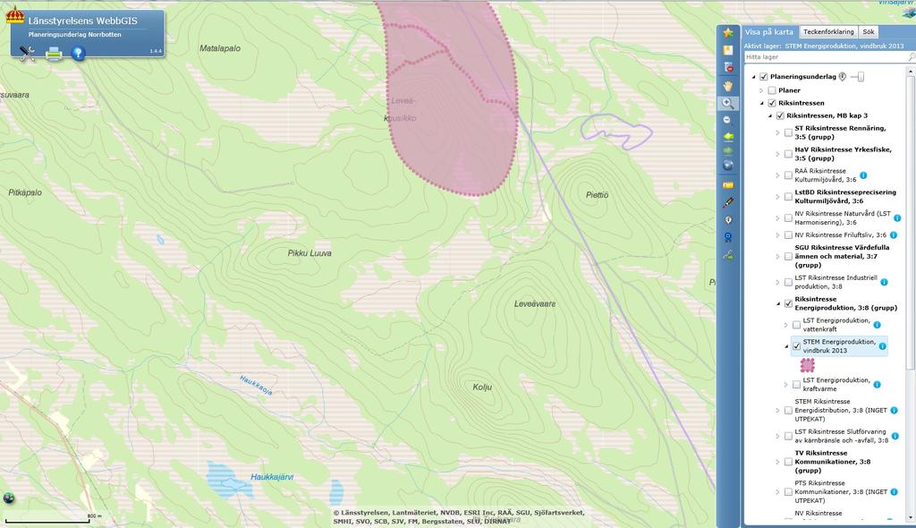 Bilaga 3 Figur 4 Utbredning av område av