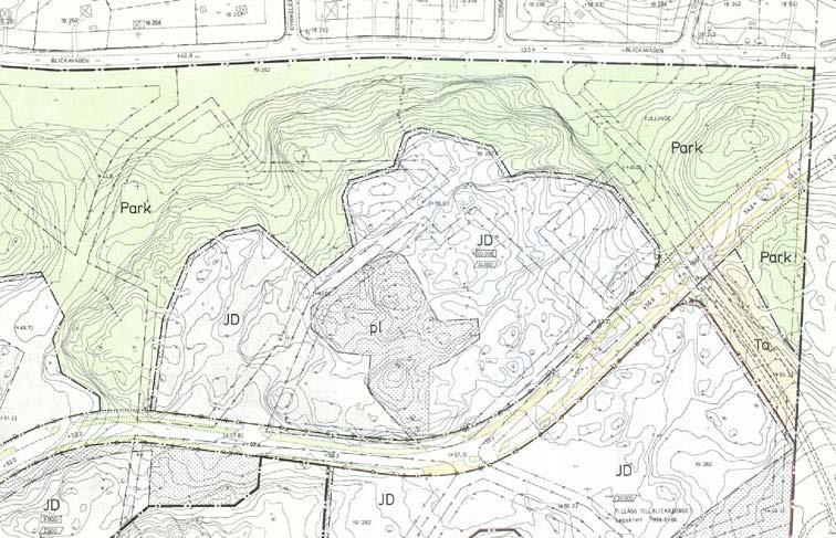 BOTKYRKA KOMMUN 6[24] Samhällsbyggnadsförvaltningen 2016-03-21 Dnr sbf/2014:552 Detaljplaner Detaljplan Blickaberget 45-12 (bild 2), som vann laga kraft 1987, gäller för området.