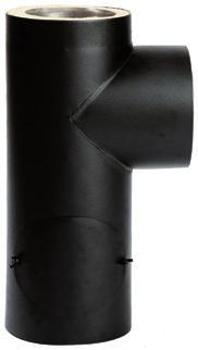 T-rör och golvstöd avskiljs med ett isolerat lock.